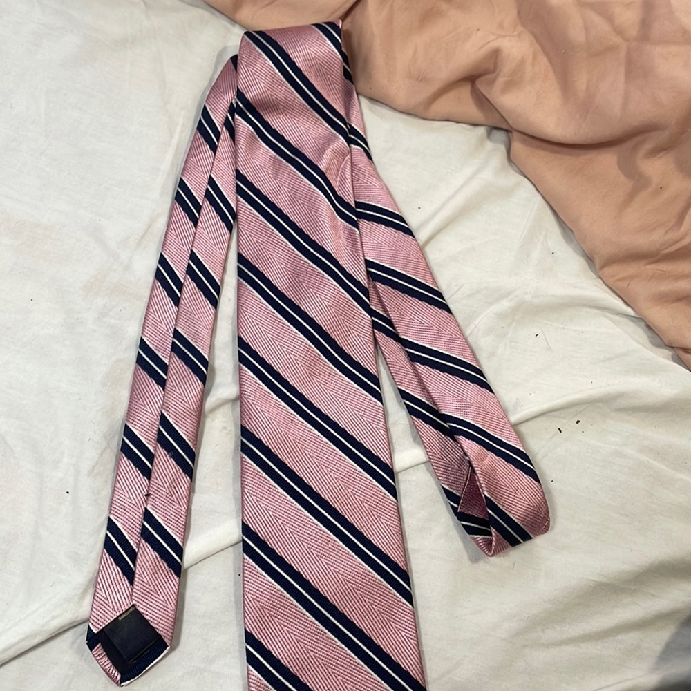 Pink and blue Brooks Brothers Tie